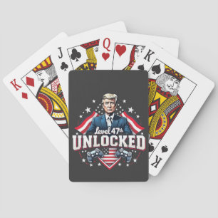 Level 47th unlocked Trump Won Inaguration Day Playing Cards