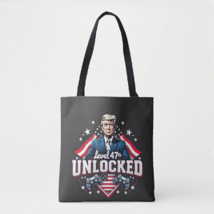 Level 47th unlocked Trump Won Inaguration Day  Tote Bag