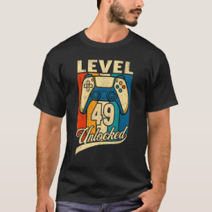 Level 49 Unlocked Awesome Since 1973 49th Birthday T-Shirt