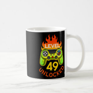 Level 49 Unlocked Videogamer Born In 1972 49 Years Coffee Mug