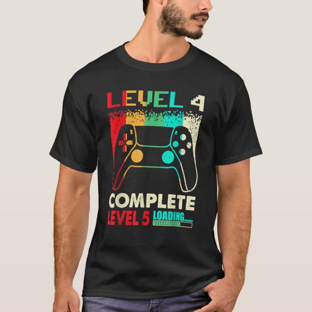 Level 4 Complete Level 5 Loading 4 Years Wedding A T-Shirt (Front)