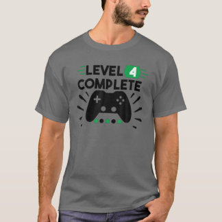 Level 4 Complete Tee Game Console Video Gamer 4 Bi