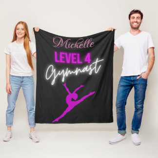 Level 4 Gymnast Personalised Fleece Blanket