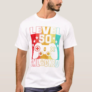 Level 50 Unlocked 50yr BDay Men T-Shirt