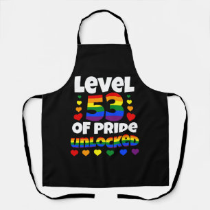 Level 53 of Pride Unlocked Rainbow LGBT 53rd Apron