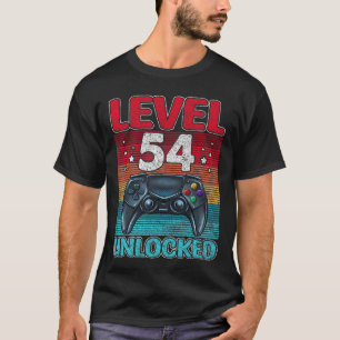 Level 54 Unlocked Awesome Since 1967 54th Birthday T-Shirt