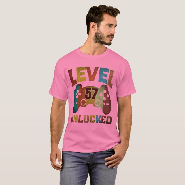 LEVEL 57 UNLOCKED  T-Shirt (Front Full)