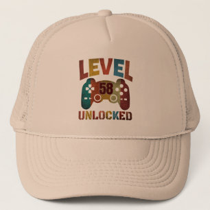 LEVEL 58 UNLOCKED  TRUCKER HAT