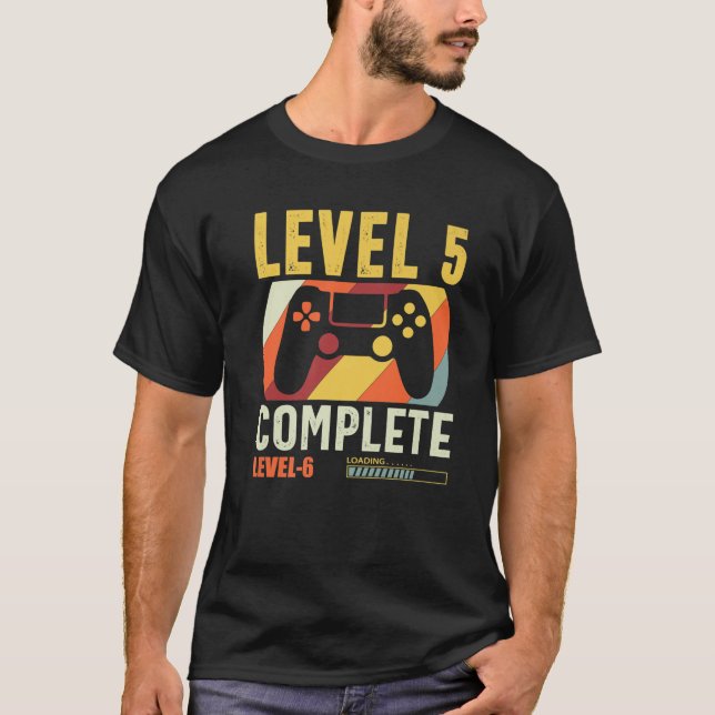 Level 5 Complete Funny 5Th Wedding Anniversary Vid T-Shirt (Front)