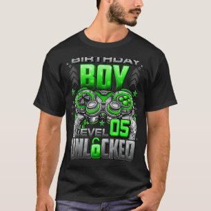 Level 5 Unlocked Awesome Since 2017 5th Birthday G T-Shirt