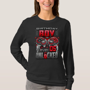 Level 5 Unlocked Awesome Since 2017 5th Birthday G T-Shirt