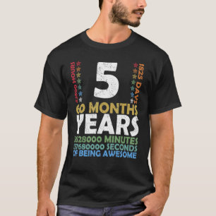 Level 5 Unlocked Video Game 5th Birthday Party Ret T-Shirt