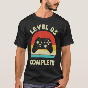 Level 5th Complete Retro 5 Year Wedding Anniversa T-Shirt