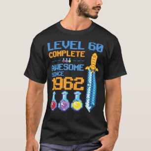 Level 60 Unlocked Video Game 60th Birthday Party R T-Shirt