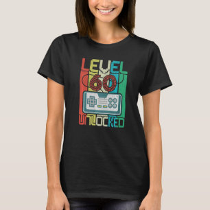 Level 60 Unlocked Video Gamer 60th Birthday T-Shirt