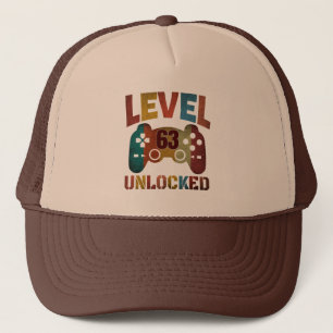 LEVEL 63 UNLOCKED   TRUCKER HAT