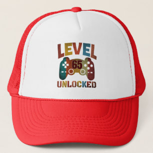 LEVEL 65 UNLOCKED   TRUCKER HAT