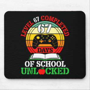 Level 67 Completed Days Of School Unlocked Gamer S Mouse Mat