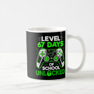 Level 67 Days Of School Unlocked Boys 67th Day Of  Coffee Mug