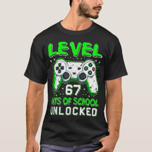 Level 67 Days Of School Unlocked Boys 67th Day Of T-Shirt