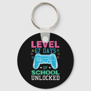 Level 67 Days Of School Unlocked Funny 6 7 Meme Ga Key Ring