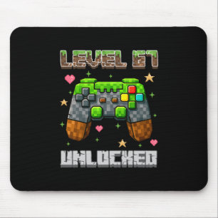 Level 67 Unlocked Gaming School Meme Six Seven Boy Mouse Mat