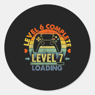 Level 6 Complete 6 Anniversary Gift 6th Wedding An Classic Round Sticker