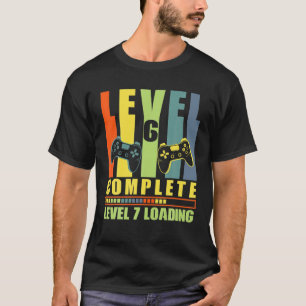 Level 6 Complete Gamer 6 Years Wedding Anniversary T-Shirt