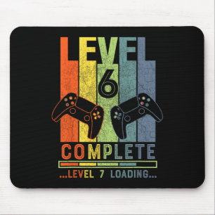 Level 6 Complete Gamer Gift 6 Years Wedding Annive Mouse Mat