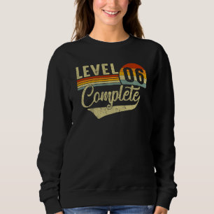 Level 6 Complete Retro Video Gamers Couple 6th Ann Sweatshirt
