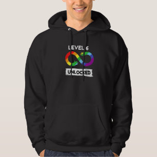 Level 6 Unlocked Autism Awareness Aspergers Novelt Hoodie