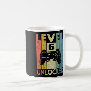 Level 6 Unlocked Shirt Funny Video Gamer 6th Birth Coffee Mug