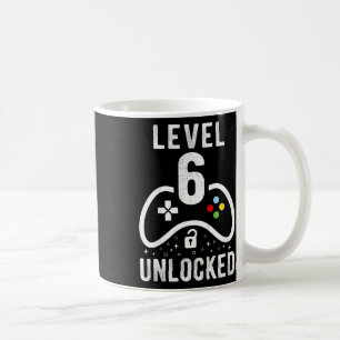 Level 6 Unlocked Video Game 6th Birthday Gift Coffee Mug