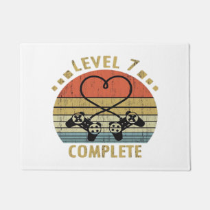 Level 7 Complete - 7th Wedding Anniversary Gift Vi Doormat