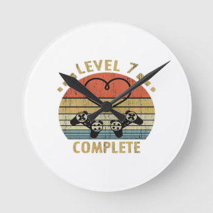Level 7 Complete - 7th Wedding Anniversary Gift Vi Round Clock