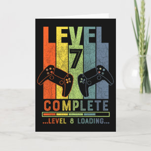 Level 7 Complete Gamer Gift 7 Years Wedding Annive Card