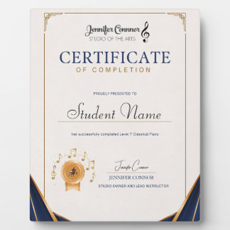 Level 7 Piano Plaque