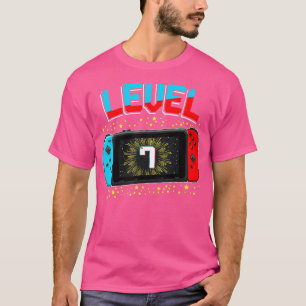 Level 7 Unlocked 7th Birthday Gift Video Game Lov T-Shirt