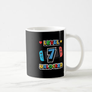Level 7 Unlocked 7th Birthday Kids Video Game 7 Ye Coffee Mug