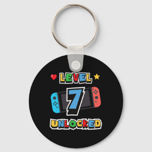 Level 7 Unlocked 7th Birthday Kids Video Game 7 Ye Key Ring
