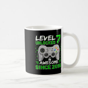 Level 7 Unlocked Awesome 2016 Video Game 7th Birth Coffee Mug