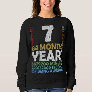 Level 7 Unlocked Video Game 7th Birthday Party Ret Sweatshirt