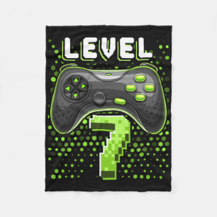 Level 7 Video Game Controller 7th Birthday Gamer G Fleece Blanket