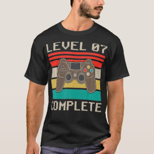 Level 7th Complete 7 Year Wedding Anniversary Gif T-Shirt
