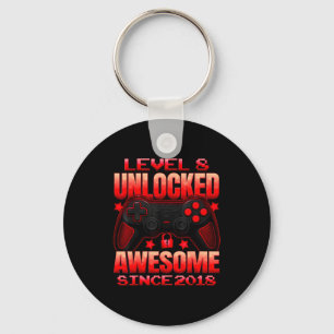 Level 8 Unlocked 8 Year Old For Boys 8th Birthday  Key Ring