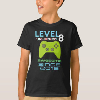 Level 8 Unlocked Awesome 2013 Video Gamer T-Shirt