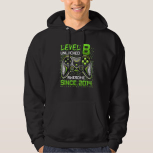 Level 8 Unlocked Awesome 2014 Video Game 8th Bday Hoodie