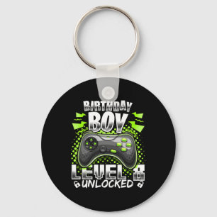 Level 8 Unlocked Video Game 8th Birthday Gamer Gif Key Ring