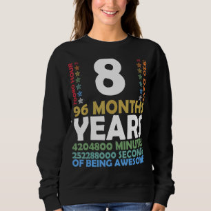 Level 8 Unlocked Video Game 8th Birthday Party Ret Sweatshirt