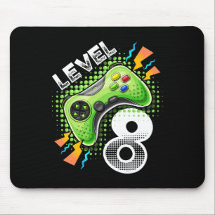 Level 8 Video Game Controller 8th Birthday Gamer G Mouse Mat